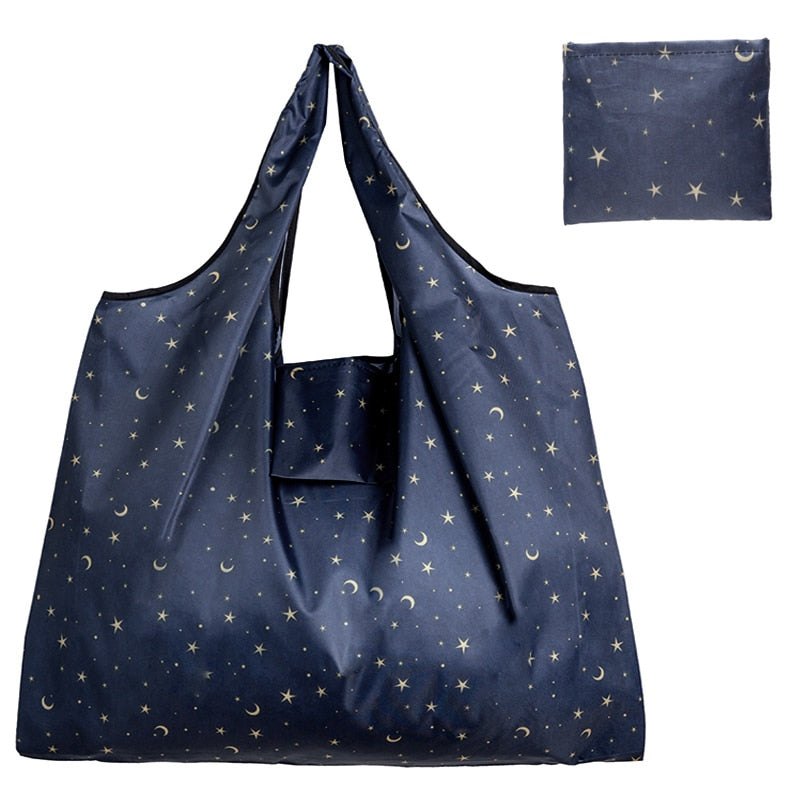 BIG Eco-Friendly Folding Shopping Bag Reusable Portable Shoulder Handbag