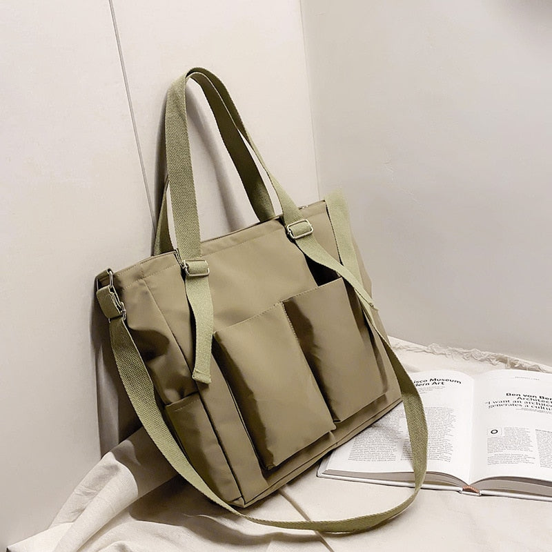 Bag Shopper Simple Fashion Zipper Handbags