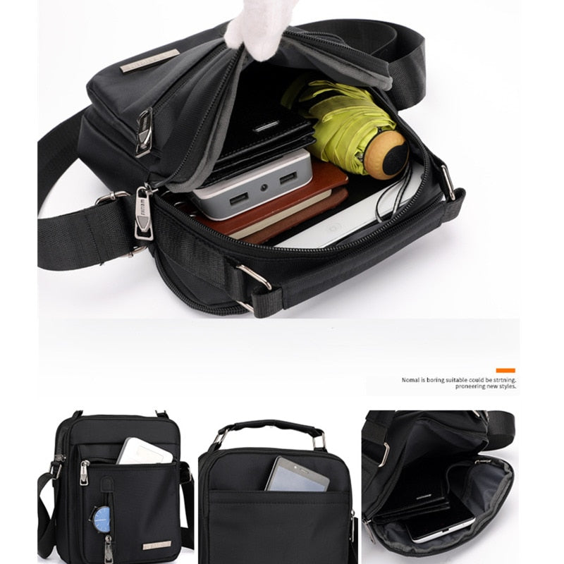 2022 Fashion Men's Bag Nylon Shoulder Bag Small Waterproof